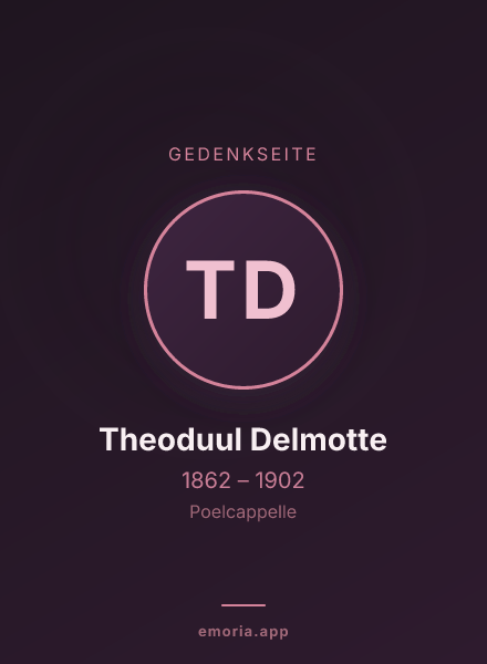 Gedenkportrait von Theoduul Delmotte