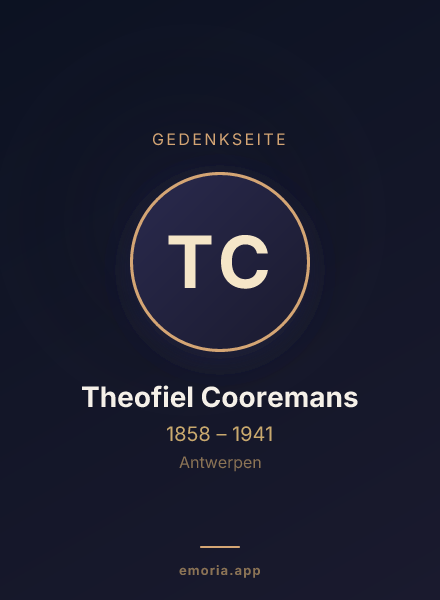 Gedenkportrait von Theofiel Cooremans