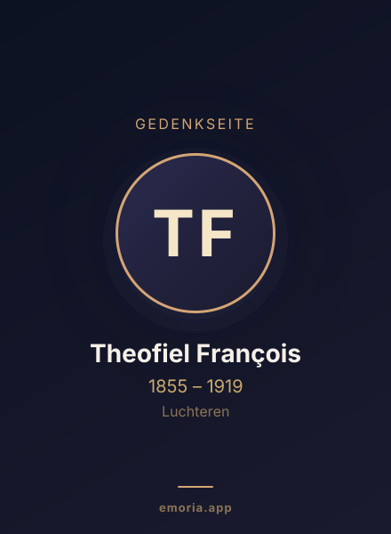 Gedenkportrait von Theofiel François