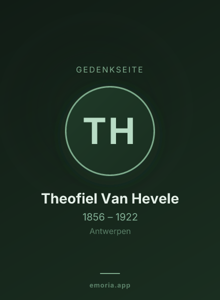 Gedenkportrait von Theofiel Van Hevele