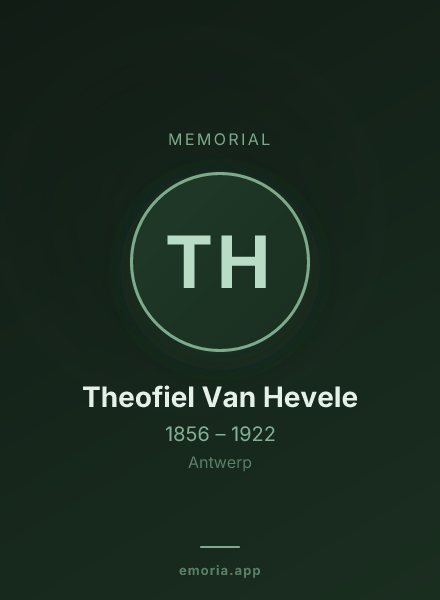 Memorial portrait of Theofiel Van Hevele