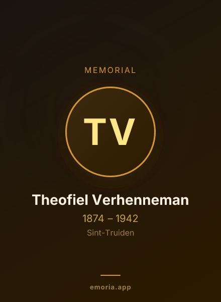 Memorial portrait of Theofiel Verhenneman