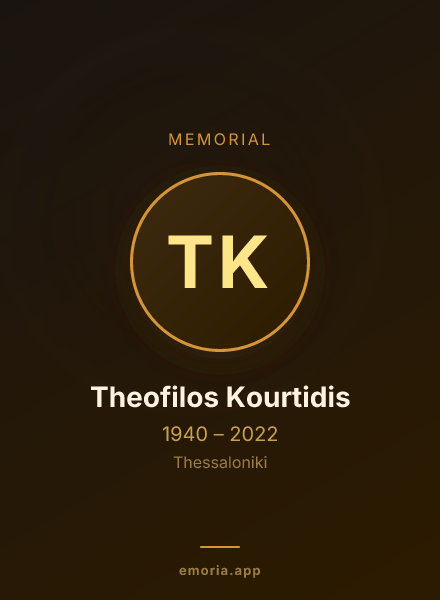 Memorial portrait of Theofilos Kourtidis