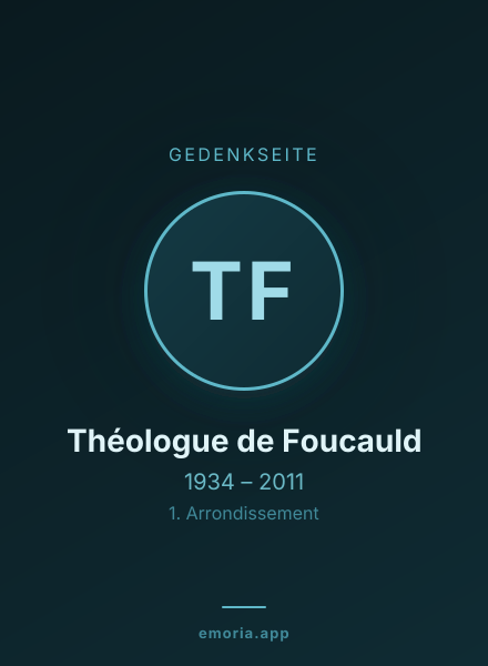 Gedenkportrait von Théologue de Foucauld