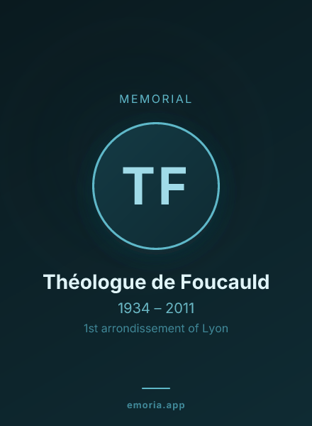 Memorial portrait of Théologue de Foucauld