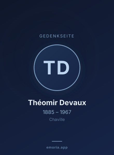 Gedenkportrait von Théomir Devaux