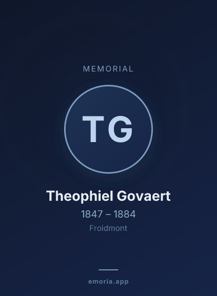 Memorial portrait of Theophiel Govaert