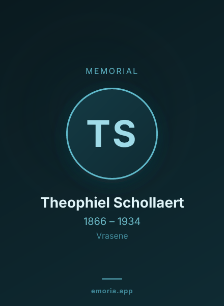 Memorial portrait of Theophiel Schollaert