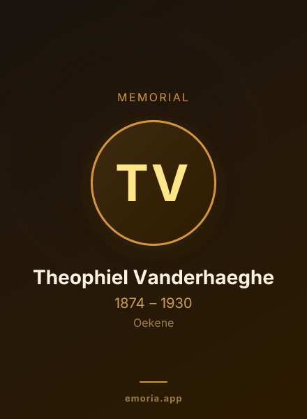 Memorial portrait of Theophiel Vanderhaeghe