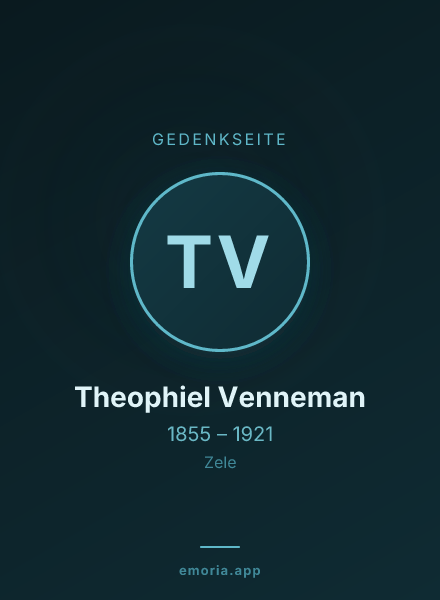 Gedenkportrait von Theophiel Venneman