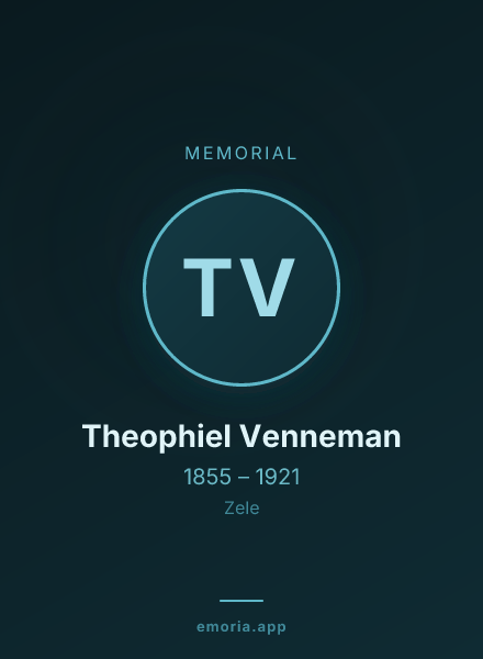 Memorial portrait of Theophiel Venneman
