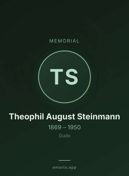 Memorial portrait of Theophil August Steinmann