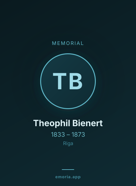 Memorial portrait of Theophil Bienert