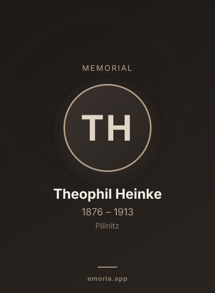 Memorial portrait of Theophil Heinke