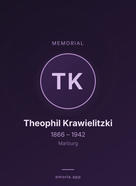 Memorial portrait of Theophil Krawielitzki
