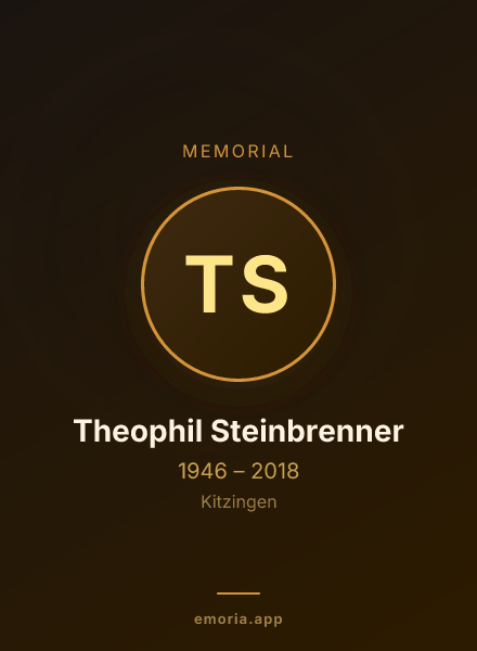 Memorial portrait of Theophil Steinbrenner