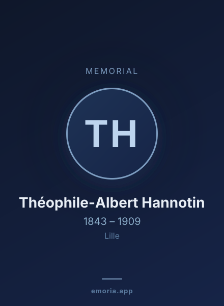 Memorial portrait of Théophile-Albert Hannotin