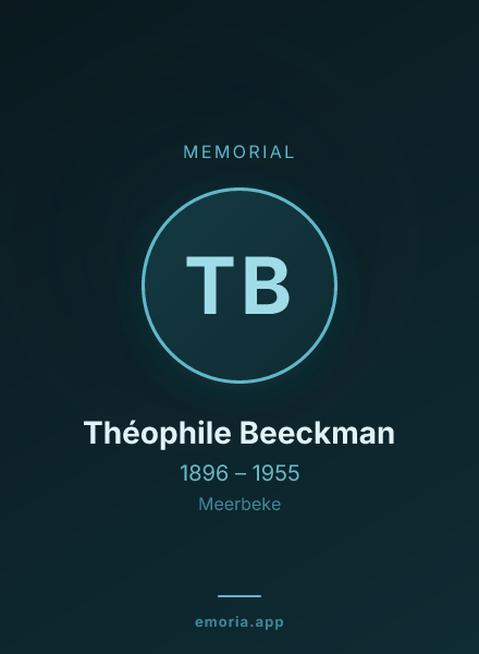 Memorial portrait of Théophile Beeckman