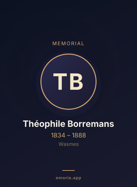 Memorial portrait of Théophile Borremans