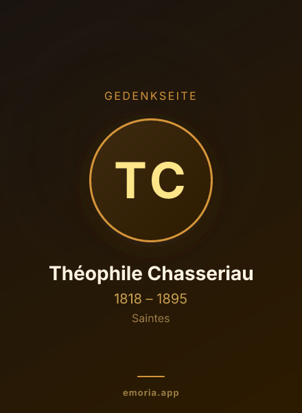 Gedenkportrait von Théophile Chasseriau