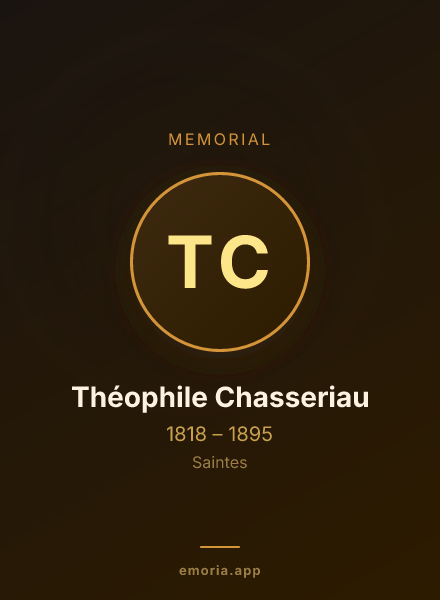 Memorial portrait of Théophile Chasseriau