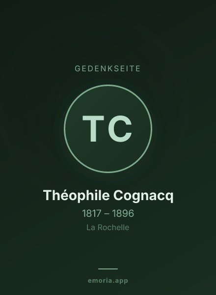 Gedenkportrait von Théophile Cognacq