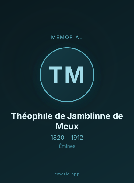 Memorial portrait of Théophile de Jamblinne de Meux