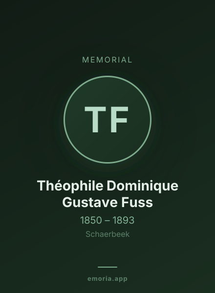 Memorial portrait of Théophile Dominique Gustave Fuss