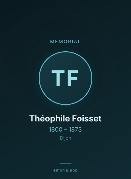 Memorial portrait of Théophile Foisset