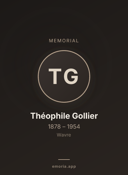 Memorial portrait of Théophile Gollier