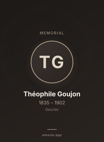 Memorial portrait of Théophile Goujon
