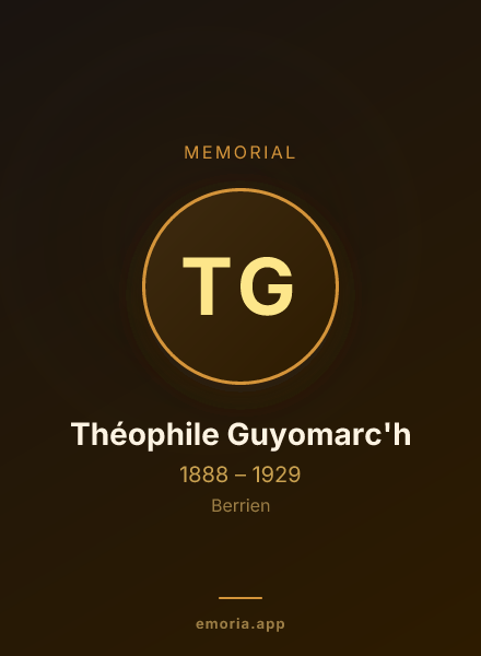 Memorial portrait of Théophile Guyomarc'h