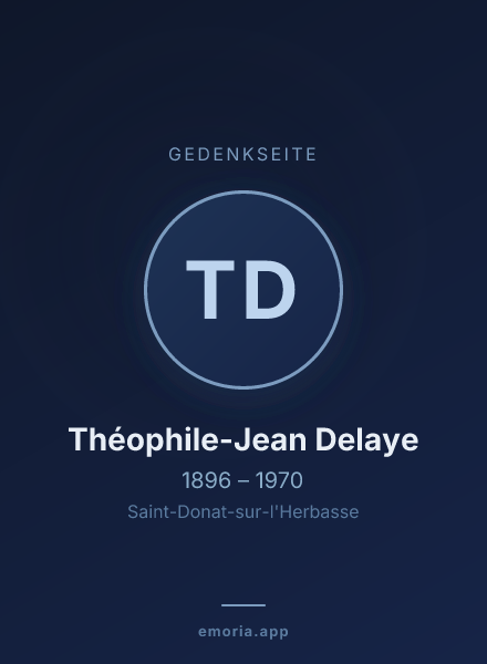 Gedenkportrait von Théophile-Jean Delaye
