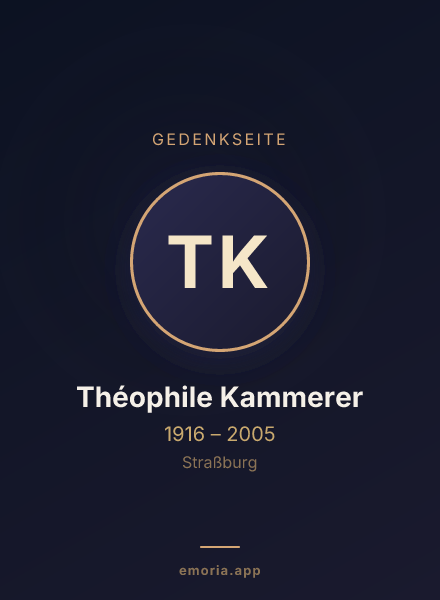 Gedenkportrait von Théophile Kammerer