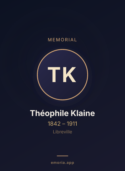Memorial portrait of Théophile Klaine