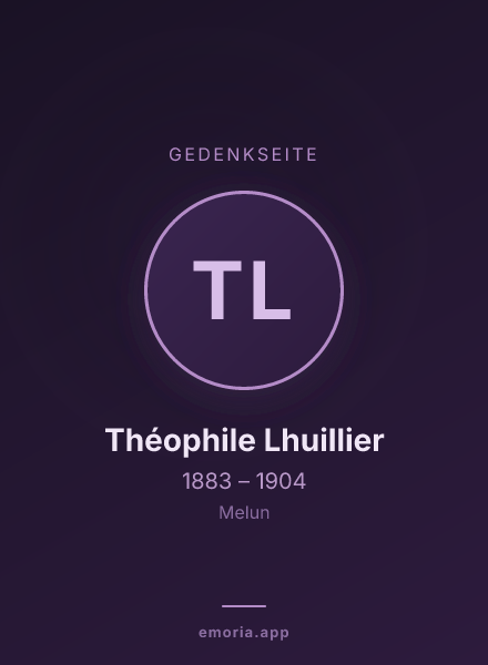 Gedenkportrait von Théophile Lhuillier