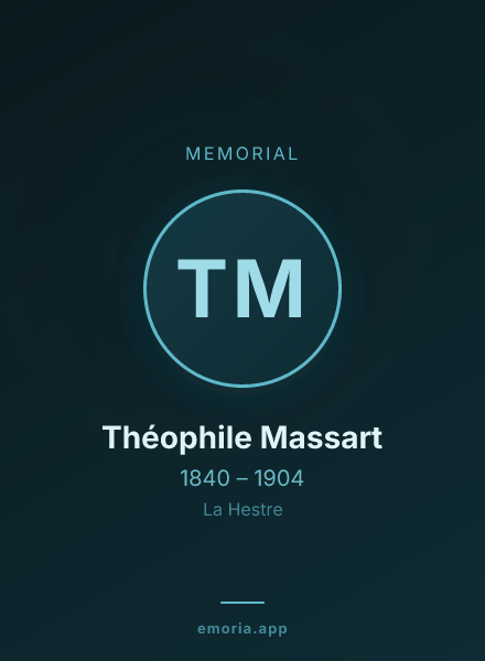 Memorial portrait of Théophile Massart