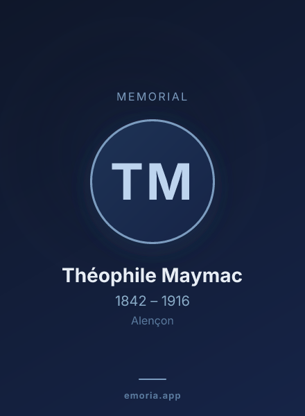 Memorial portrait of Théophile Maymac