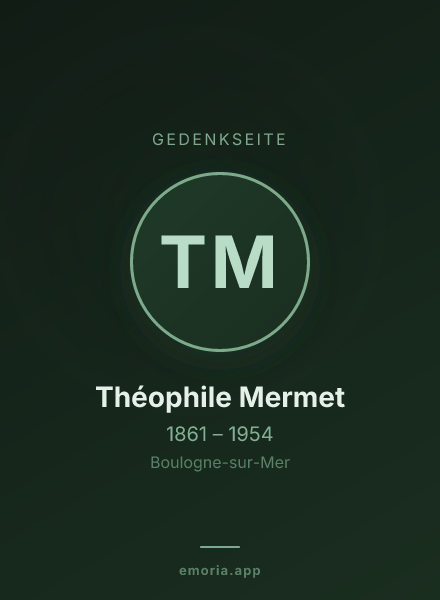 Gedenkportrait von Théophile Mermet