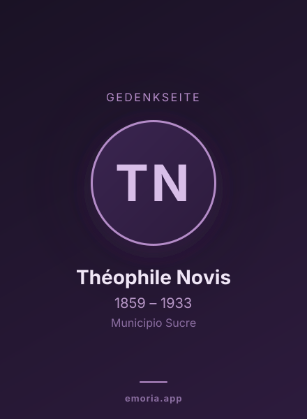 Gedenkportrait von Théophile Novis