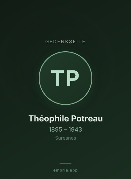 Gedenkportrait von Théophile Potreau