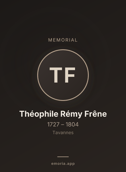 Memorial portrait of Théophile Rémy Frêne