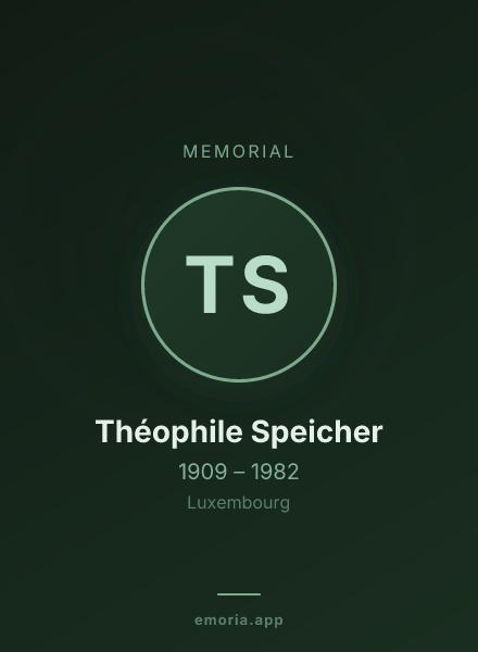 Memorial portrait of Théophile Speicher