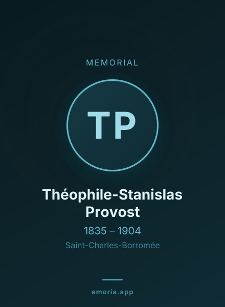Memorial portrait of Théophile-Stanislas Provost