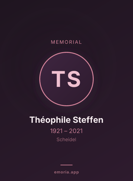Memorial portrait of Théophile Steffen