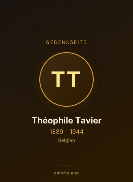 Gedenkportrait von Théophile Tavier