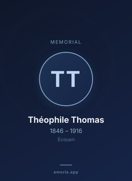 Memorial portrait of Théophile Thomas