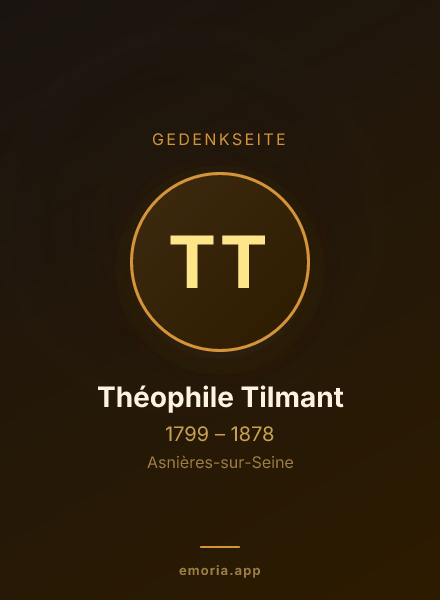 Gedenkportrait von Théophile Tilmant