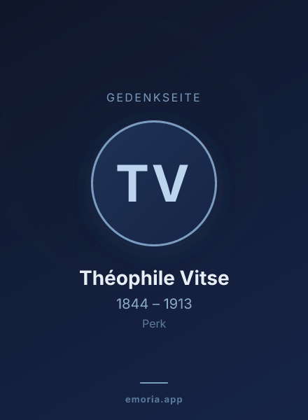 Gedenkportrait von Théophile Vitse