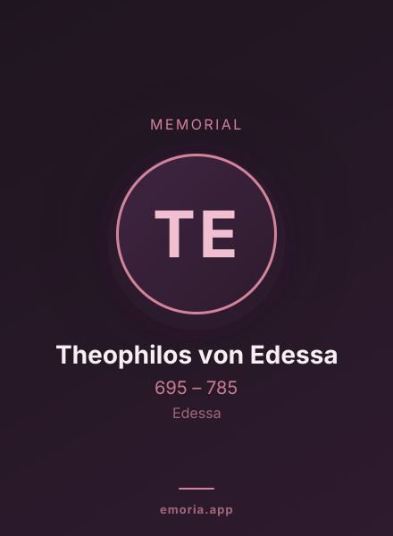 Memorial portrait of Theophilos von Edessa